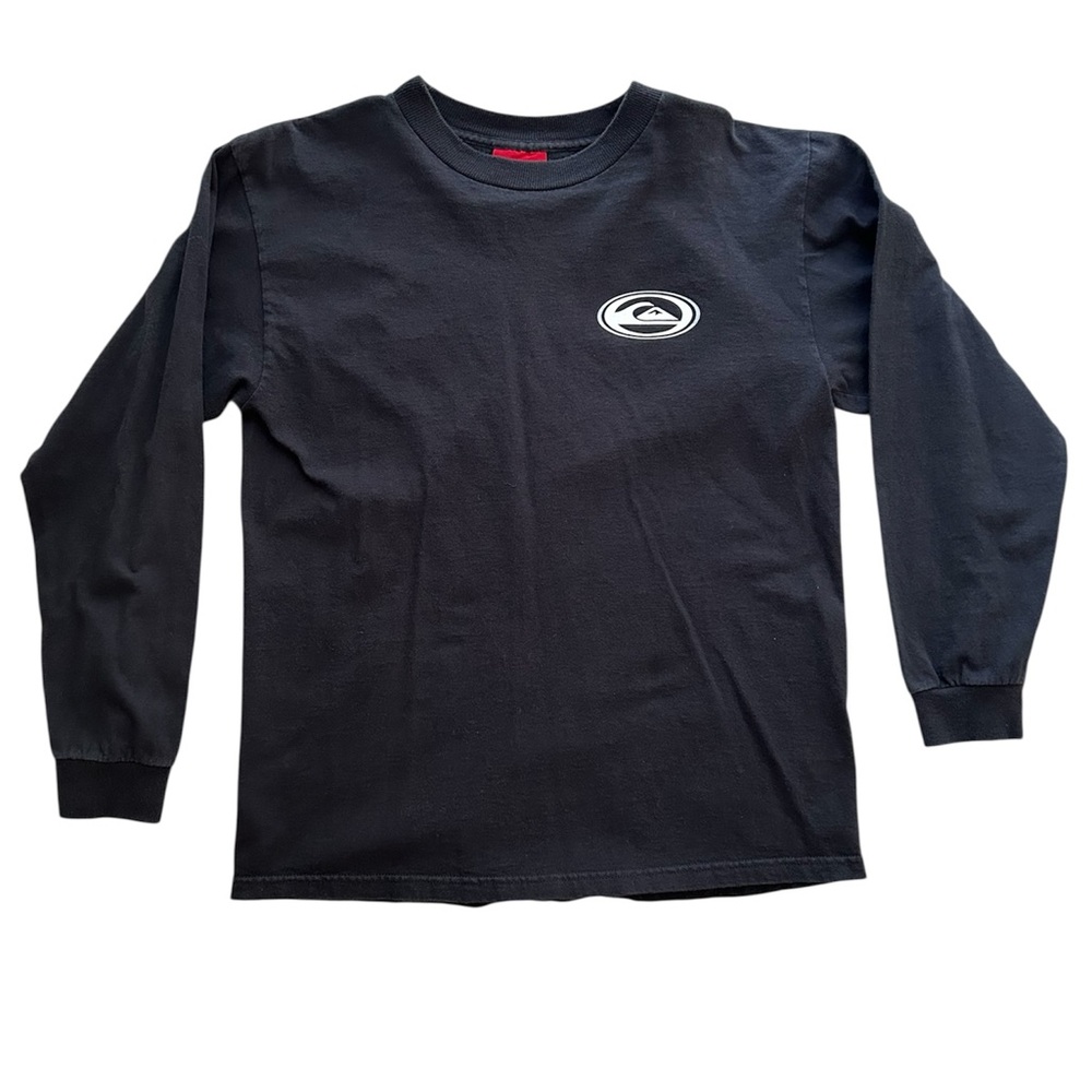 Quiksilver Black Long Sleeve T-Shirt with Logo